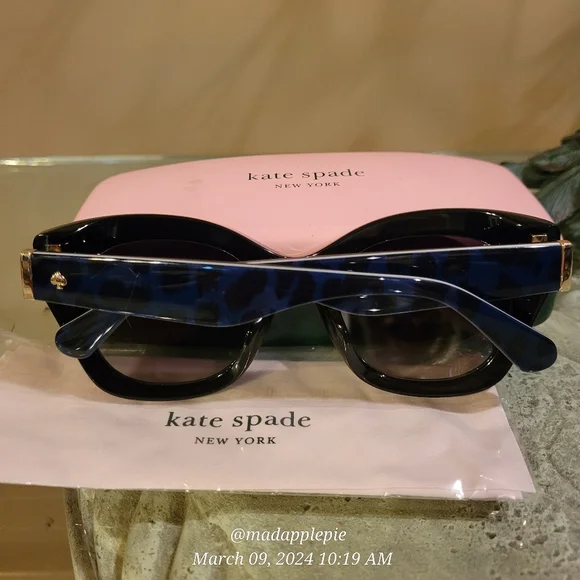 Kate Spade Jalena Cat Eye Leopard Print Sunglasses Designer  display picture 3